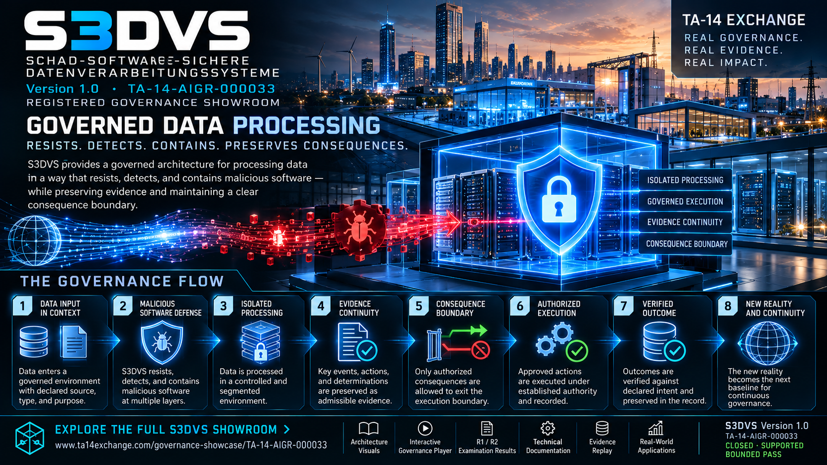 S3DVS complete governance record infographic